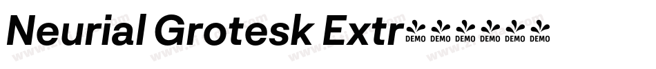 Neurial Grotesk Extr字体转换